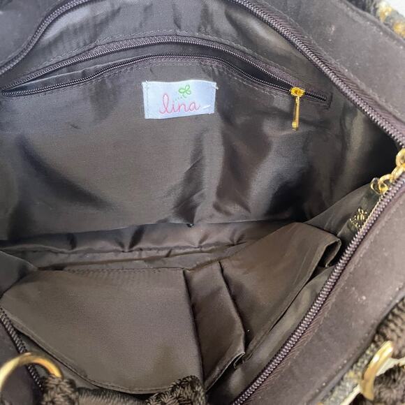 Lina cheetah leopard fabric tote purse - Picture 8 of 10